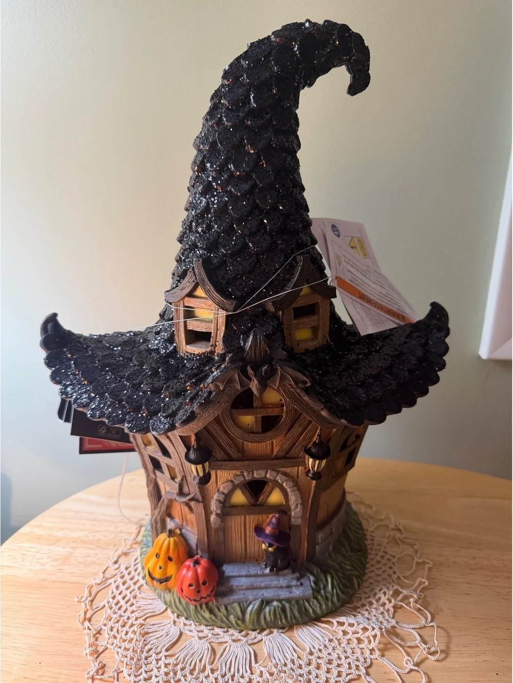 Hallow Home Halloween Witch House Collectible Decoration